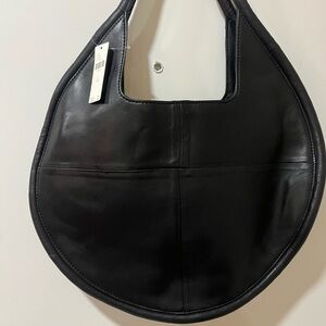 Anthropologie Black Hobo Bag